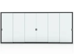 Cloison vitrée côté 6M pour pergola Summer