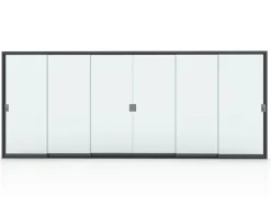 Cloison vitrée côté 6M pour pergola Summer