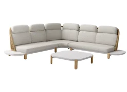 Ensemble salon d'angle Montagne (Méridiennes D/G + angle + table basse)
