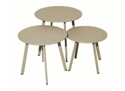 Lot de 3 tables basses Massaï