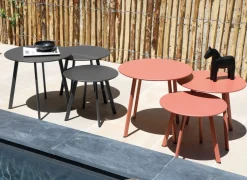 Lot de 3 tables basses Massaï