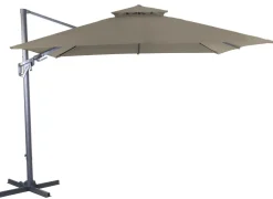 Parasol déporté NH 3x3 m orientable et ventilé