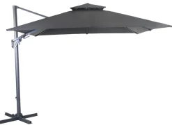 Parasol déporté NH 3x3 m orientable et ventilé
