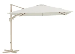 Parasol déporté NH 3x3 m orientable, mât crème