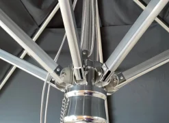 Parasol droit aluminium 3x3 m