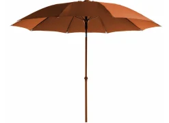 Parasol droit Ø 270 cm (coloris mât/toile assortis)