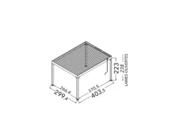 Pergola autoportée Mira 3x4 m Solaire