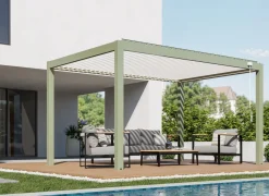 Pergola autoportée solaire Mira 3x4 m Amande