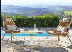 Table Colombo 80x80 cm, plateau Kedra®