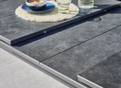 Table Hivaoa 180/240cm, plateau à lames HPL