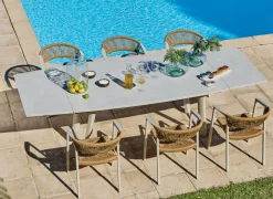 Table Manta 180/230/280 cm, plateau céramique