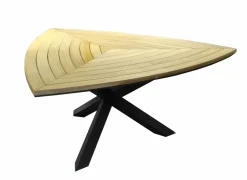 Table triangle Ferrone 170 cm, plateau Teck FSC®